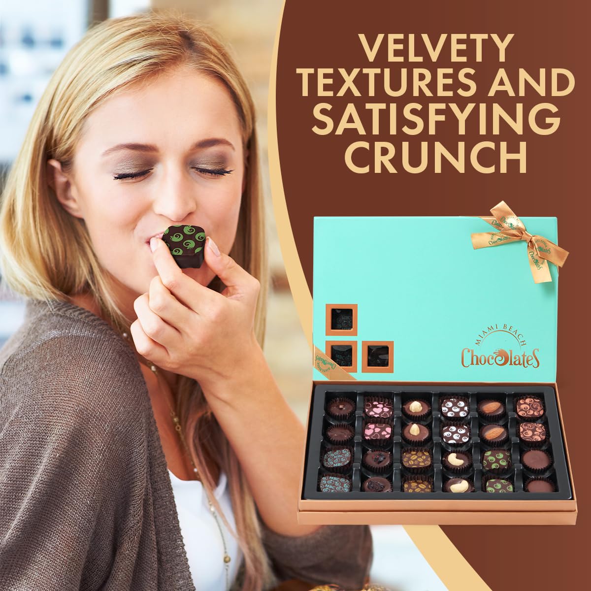 Dark Chocolate Truffles Gift Box, 24 Pieces Of Chocolates Gift Box, Ultimate Assorted Chocolates For Birthdays, Holidays Or Corporate Gifts, A Enhanced Chocolate Experience Made For Gifting