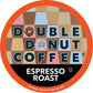 Double Donut Coffee Dark Roast Coffee Pods, Espresso Roast, 48 Count for Keurig