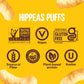Hippeas Chickpea Puffs, Vegan Nacho Vibes, 0.8 Ounce (Pack Of 18), 3G Protein, 2G Fiber, Vegan, Gluten-Free, Crunchy, Plant Prot