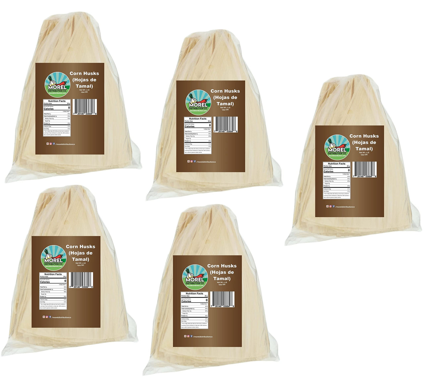 Corn Husks for Tamales, Hojas de Tamal Natural 5 Lbs