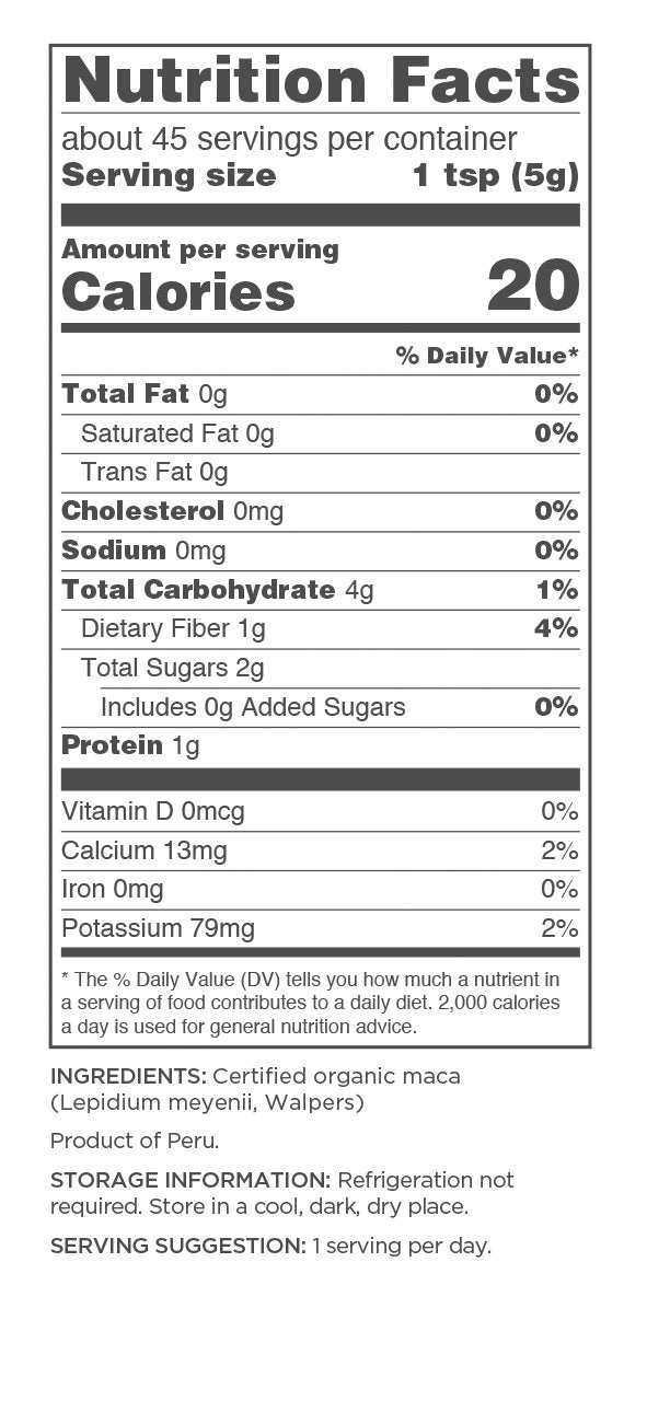 Navitas Organics Maca Powder, Organic, Non-GMO, 8 oz Bag