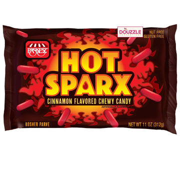 DOUzzle Hot Sparx Cinnamon Flavored Chewy Candy Jelly Beans (Pack of 1) Birthday Party Favors, Goodie Bags Stuffers, Pinata Fill