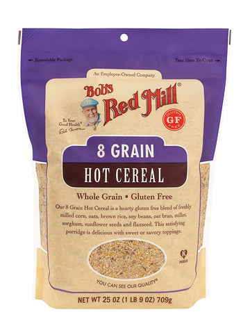 Bob's Red Mill Gluten Free 8 Grain Hot Cereal, 25 OZ (Pack of 4)