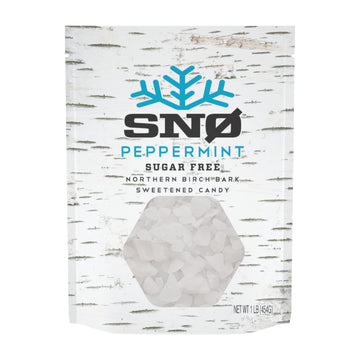 Peppermint Keto Xylitol Candy Chips - Sn 1Lb Bag - Sugar-Free Candy With Only 2 Ingredients | Low Carbs, Diabetic-Friendly, Non-