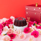 Send A Cake Love Flying Butterfly Surprise Explosion Gift Box, Red Velvet Mini Bundt Cake, 1 Count, Ready to Gift