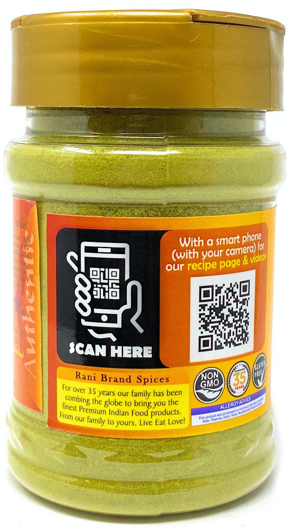 Rani Curry Leaves Powder (Kari Neem Patha) Indian Spice 2.4oz (70g) PET Jar ~ All Natural | Vegan | Gluten Friendly | NON-GMO |