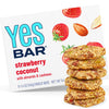 The YES Bar Strawberry Coconut Protein Bar - Vegan, Gluten Free, Low Sugar - 6 Count