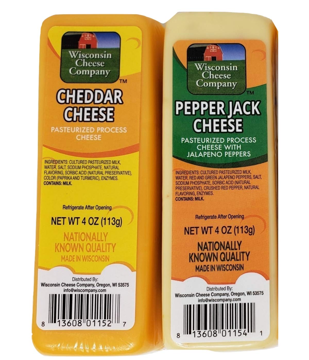 Wisconsin Cheese Company - Classic Holiday Snack Gift Box - 100% Wisconsin Cheddar & Pepper Jack Cheese, Sausage, Pretzels & Mustard | Perfect For Parties, Charcuterie Boards, And Holiday Gifts