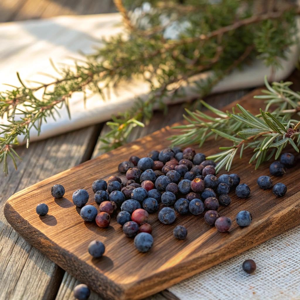 Cure wid Pure Dried Juniper Berries 4oz | Wild Harvested  Non-GMO Additives & Preservative-Free Organic Juniper Berries Whole in Eco-Friendly Resealable Bag |Elevate Meats  Soups  Teas & More