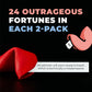 MISS FORTUNES Funny Fortune Cookies, Multi-pack of 2 Dozen, Dirty + Sassy, 12 Count (Pack of 2)