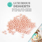 OCREME Edible Sugar Pearls Cake Decorating Supplies, 2mm, 8 Oz, Pink, Cookie & Cupcake Toppings, Certified Baking Beads