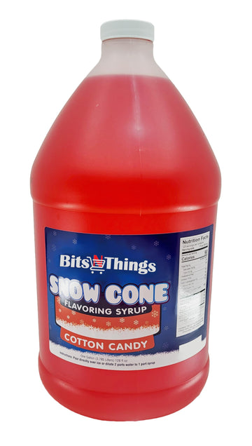 Carnival Flavoring Syrup | Gluten-Free | Snow Cone And Snowball | (128 Fl Oz., Cotton Candy)
