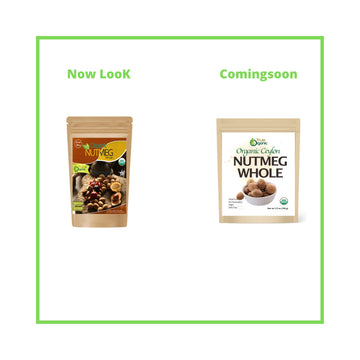 True Organic Ceylon Nutmeg Whole, Premium Grade, Usda & Kosher Certified, Gluten Free, Pure Ceylon Premium Quality 3.5 Oz