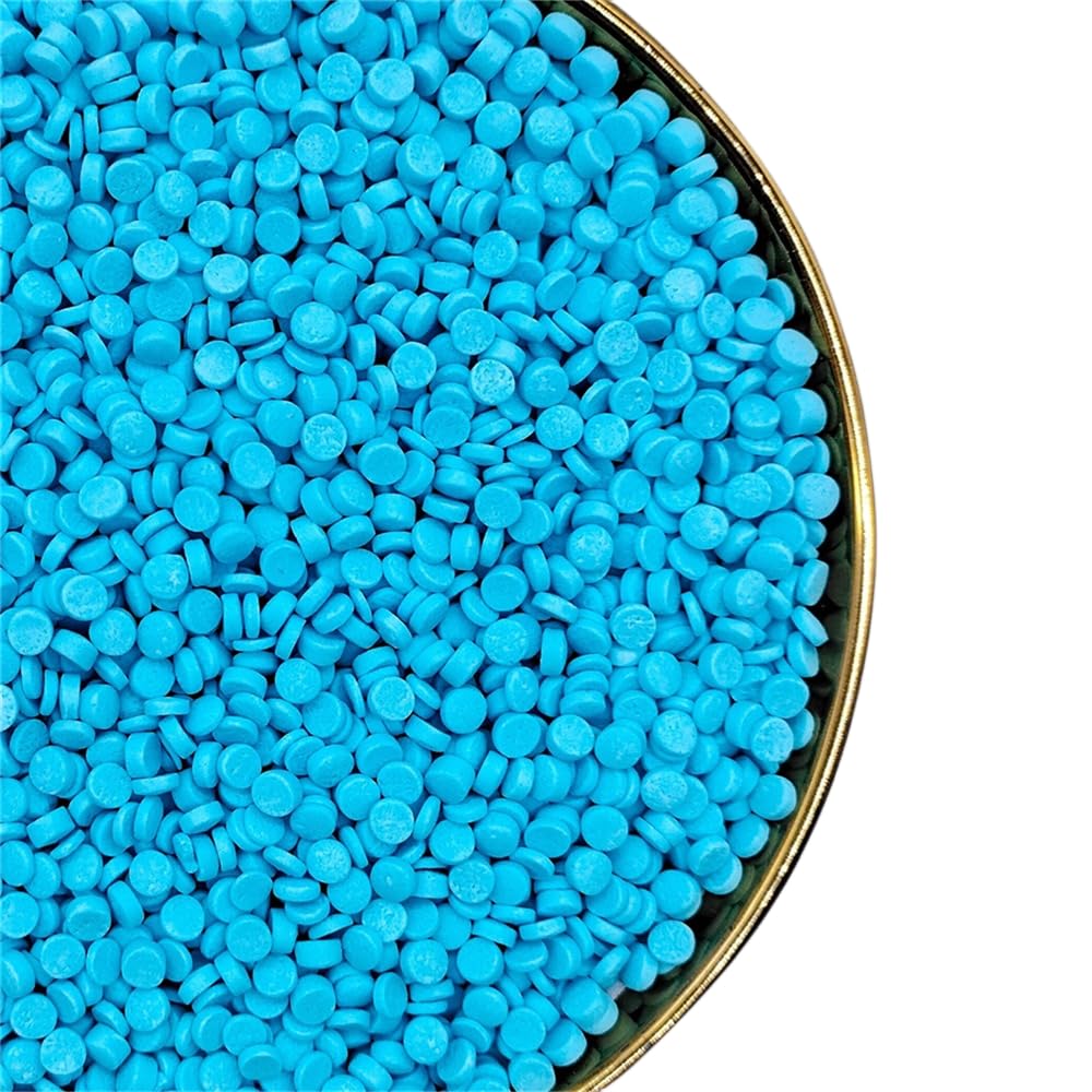 NIPEOR Rainbow Sprinkles Blue Confetti Sprinkles 3.53oz/100gEdible Sprinkle Topping Confetti Sprinkles, Round Sprinkles for Cake