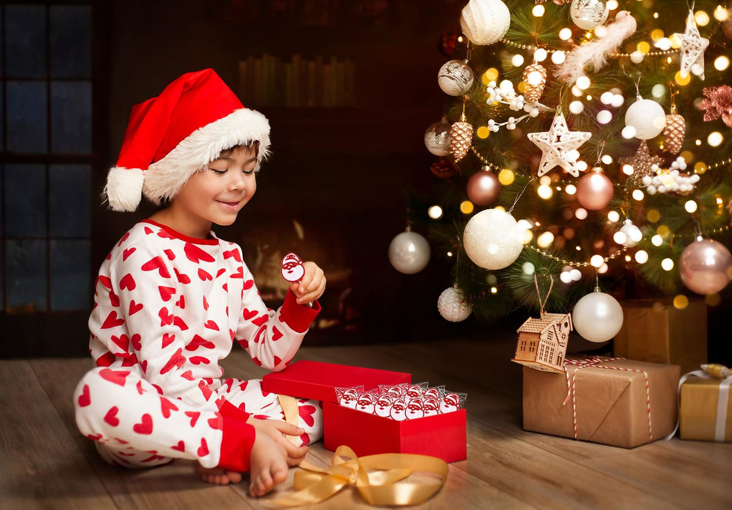Fruidles Christmas Santa Clause Lollipop, Mixed Fruit Flavor, Made In Brazil, Individually Wrapped, 15G Pops, Approx. 30 Pops Pound (Half-Pound)