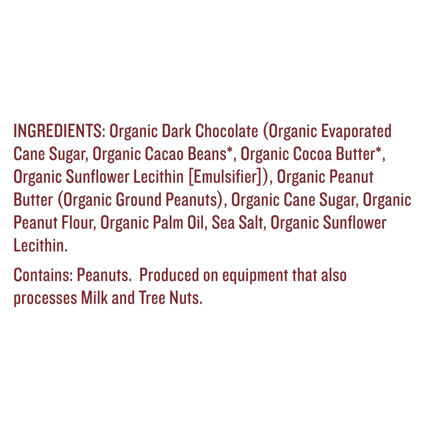 Justins Organic Mini Dark Chocolate Peanut Butter Cups, 4.7 oz (6 Pack), White
