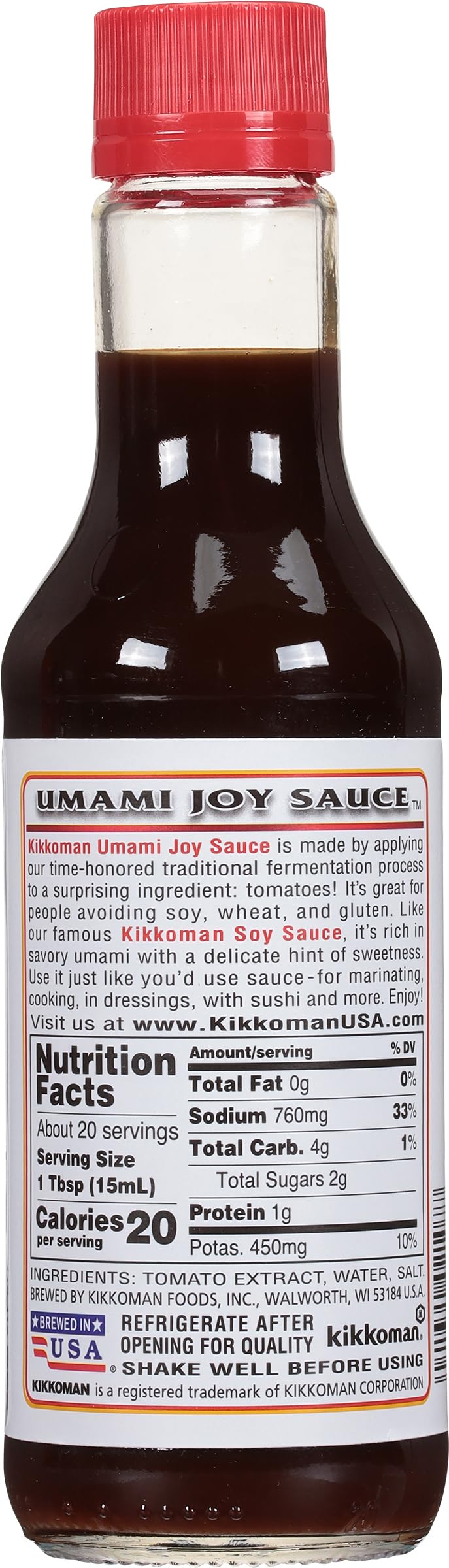 Kikkoman Umami Joy Sauce, No Preservatives, 10 Fluid Ounces (Pack Of 6)