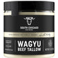South Chicago Packing Wagyu Beef Tallow, 11.5 Oz Glass Jar, Perfect for Searing, Sauteing, Cooking, Pan Frying, Keto Friendly, P