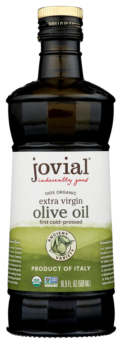 JOVIAL Organic Extra Virgin Olive Oil, 16.9 FZ
