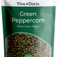 Viva Doria Green Peppercorns, Whole Green Pepper, Steam Sterilized, 4 Oz (85 G) For Grinder Refill