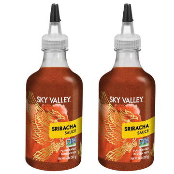 Sky Valley Sriracha Sauce - Vegan, Non-GMO, Gluten Free, 14 oz, 2 Pack