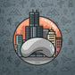 Chicago Illinois Sticker, Weatherproof Vinyl Sticker
