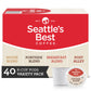 Seattles Best Coffee K-Cup Pods Variety Pack, Dark & Medium Roast, 40 Pods (4 Boxes), 100% Arabica, Compatible with Keurig Brewers