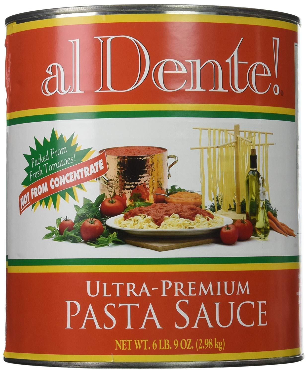 Stanislaus Al Dente Pasta Sauce - 6 Pack, #10 Size, Authentic Italian Flavor