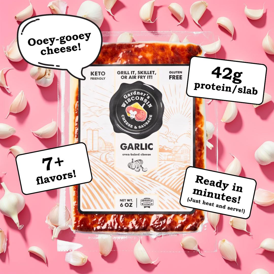Gardner s Wisconsin Cheese, Oven Baked Cheese (7 Pack, Oven Baked Essentials) - Artisan Cheese Made in Wisconsin, Perfect for H