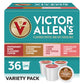 Victor Allens Coffee Holiday Favorites Variety Pack, 36 Count Single Serve K-Cups & Coffee Pods, Brown