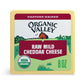 Organic Valley Cheese - Raw Organic Mild Cheddar Cheese Block - 8 Oz