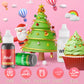 Gel Food Coloring For Cake Decorating - 3 Concentrated Assorted Food Color Edible Christmas Red Green White - Food Grade Dye For