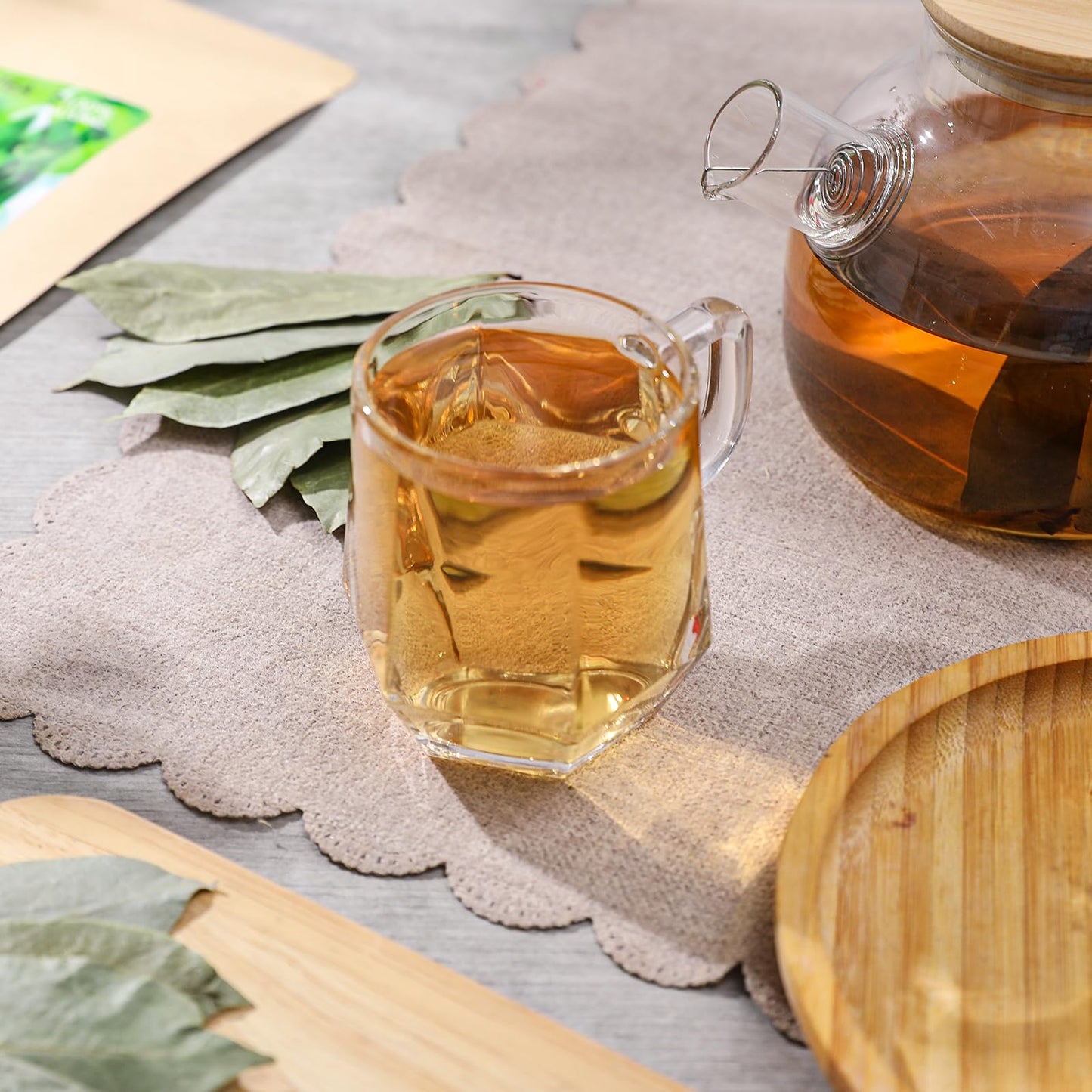 FullChea Soursop Leaves Tea - Non-GMO, Caffeine-Free, 2.47 oz, Improve Digestion & Support Skin & Sleep