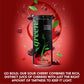 Green Sour Cherry- No added Sugar, 10% Real Sour Cherry Juice, 20 Calories per can, Naturally Sweetened with 100% Stevia Leaf Ex