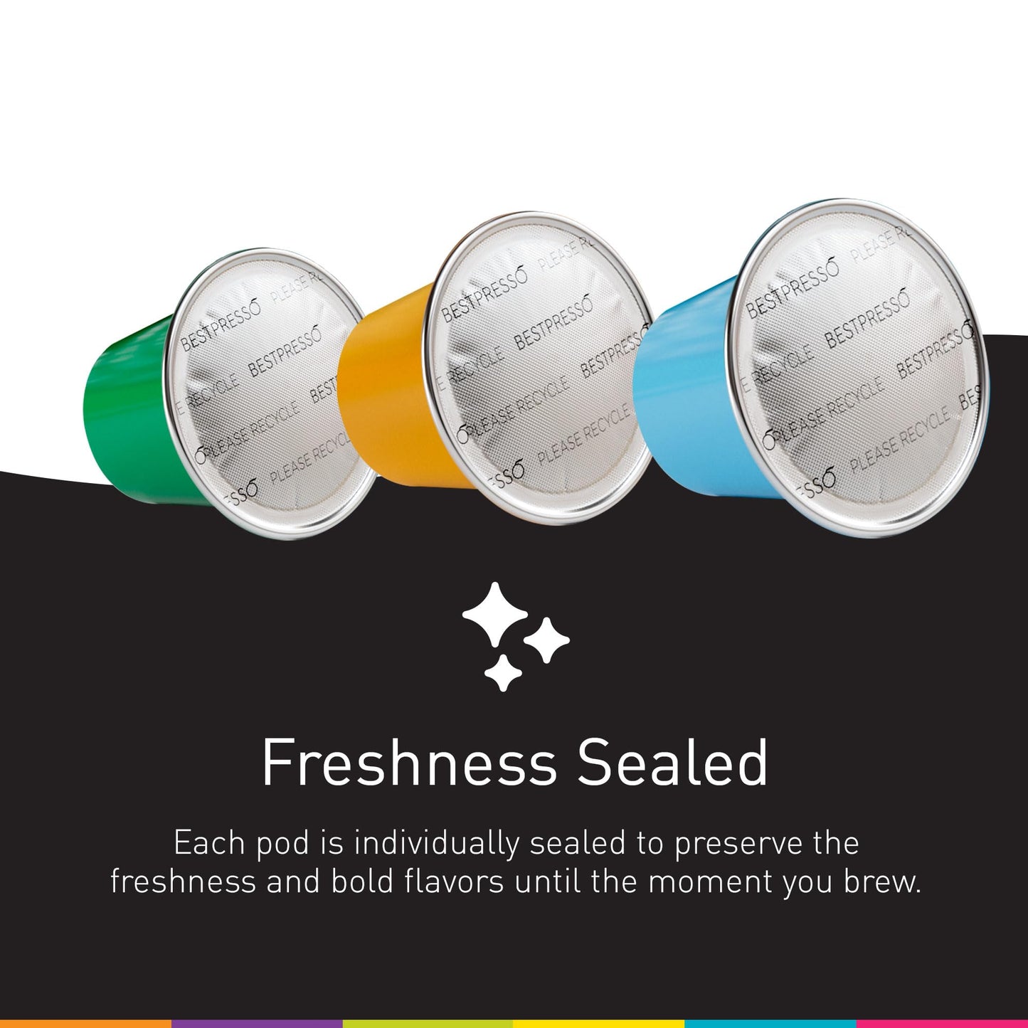 Bestpresso Coffee For Nespresso Original Machine 120 Pods Genuine Espresso Brazil Blend Pods Compatible With Nespresso Original
