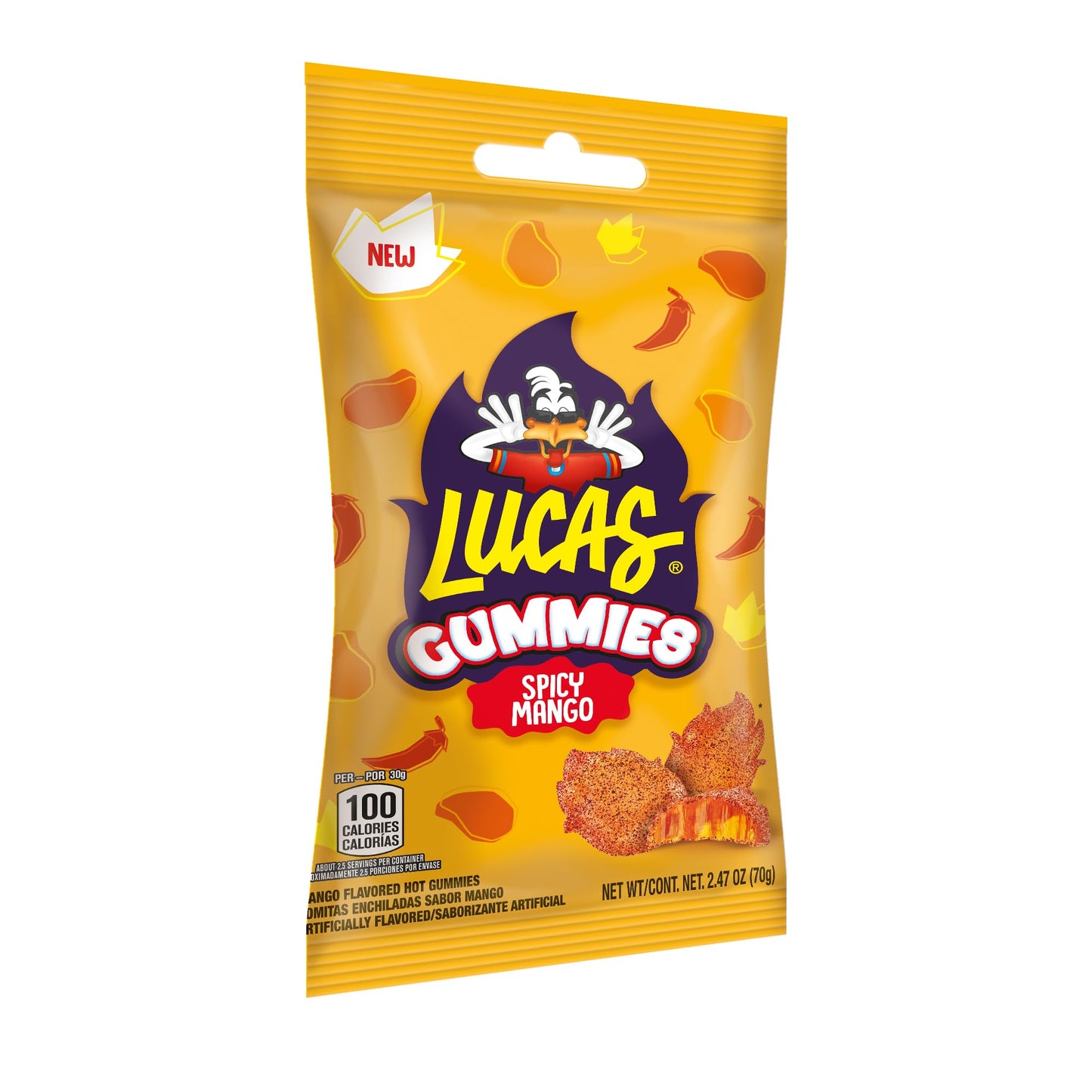 Lucas Spicy Gummies Mango Flavored 12 Pack, 29.6Oz