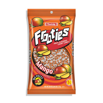 Mango Frooties - Tootsie Roll Chewy Candy - 360 Piece Count, 38.8 Oz Bag