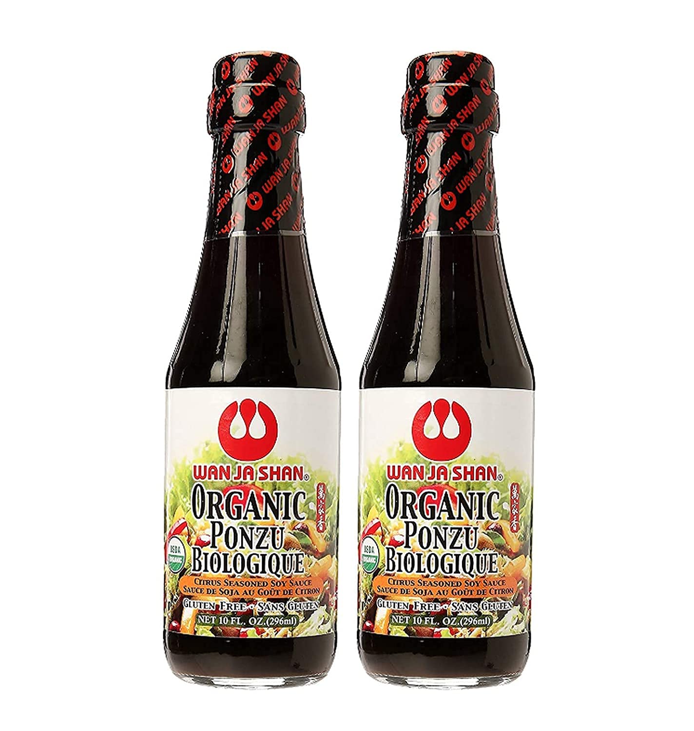 Wan Ja Shan Oragnic Ponzu, Citrus Seasoned Soy Sauce & Dressing. USDA Certified Organic, Gluten Free, Kosher Certified, Handcarf