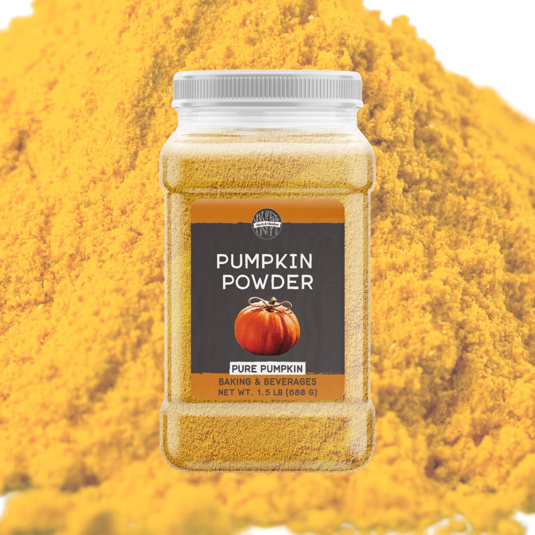 Birch & Meadow Pumpkin Powder, 1.5 lb, Smoothies & Juices, Pure Powder, Superfood