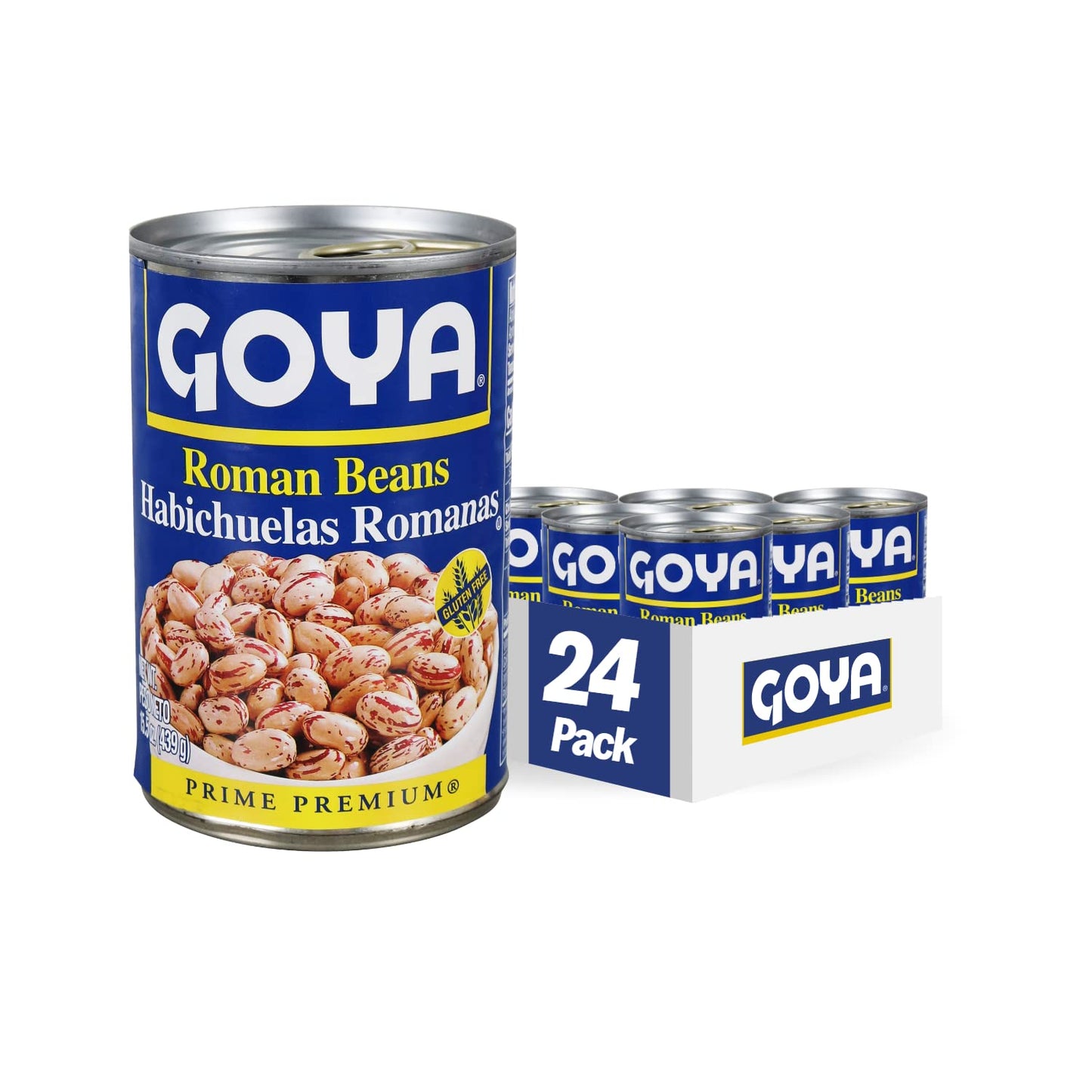 Goya Foods Roman Beans  15.5 Ounce (Pack Of 24)