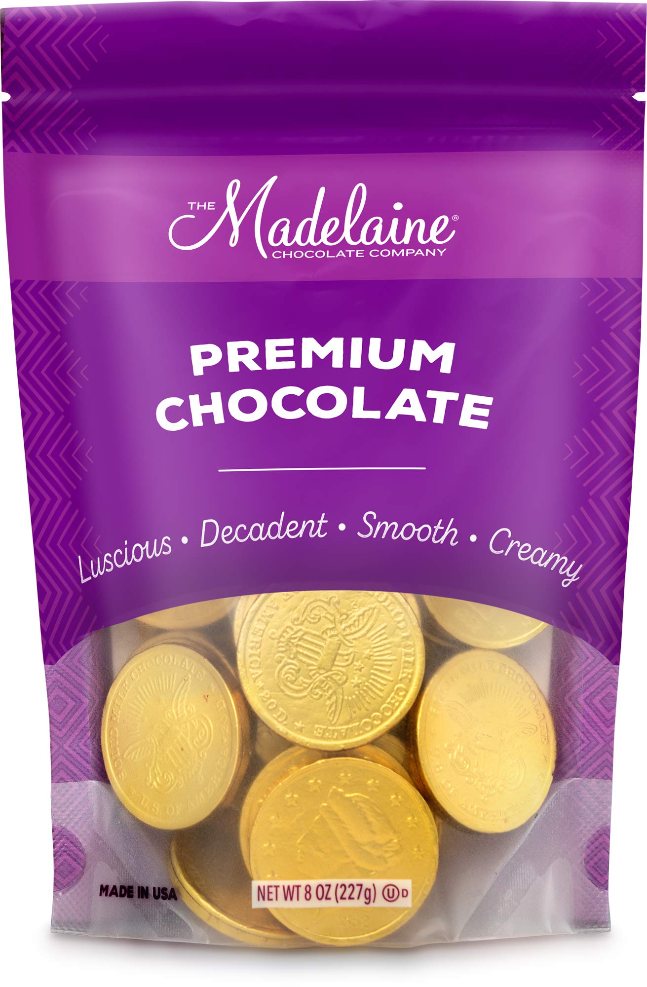Madelaine Gold Chocolate Coins - Individually Wrapped Easter Candy Basket Fillers - 1/2 LB Easter Chocolates Large Gold Coins