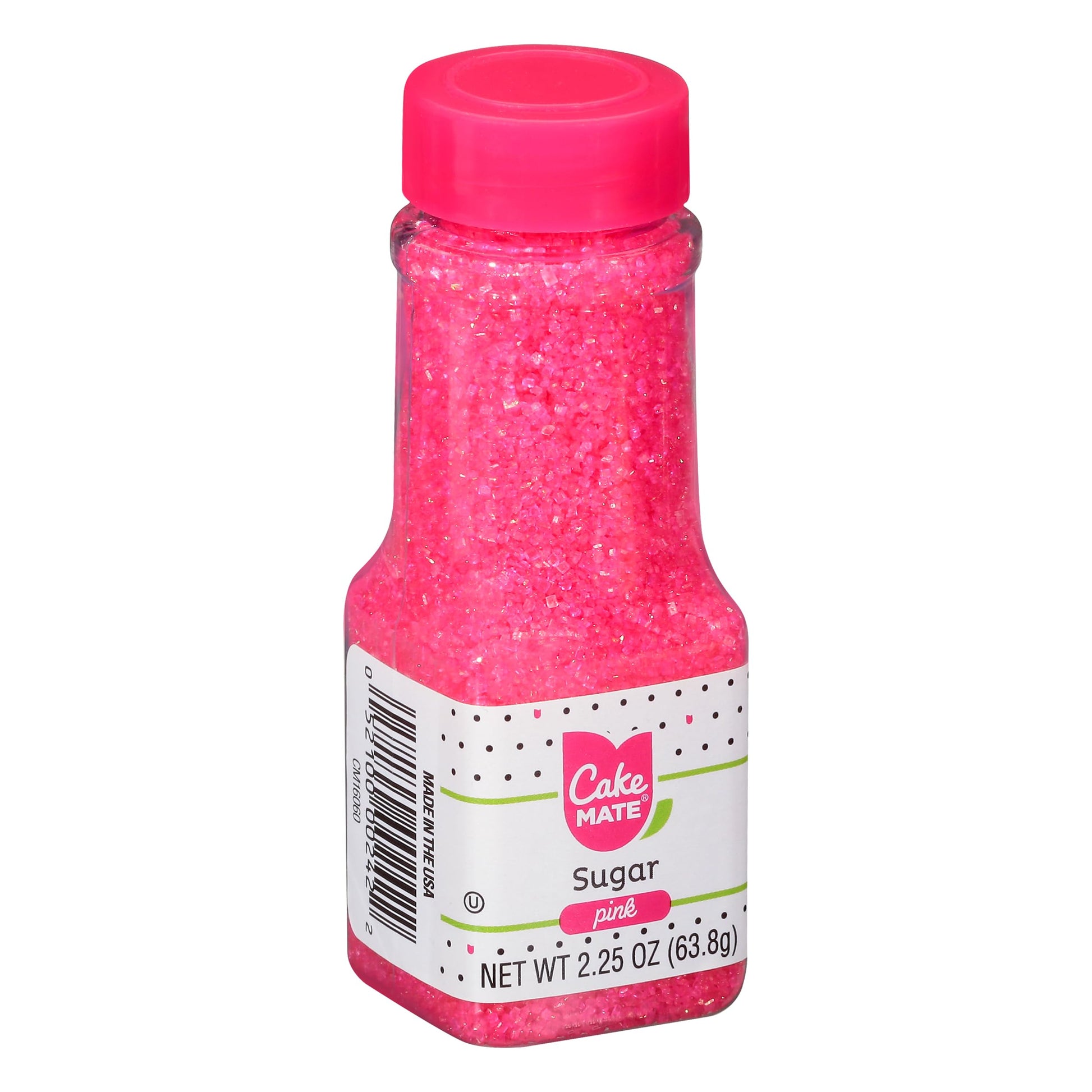 Cake Mate Pink Crystal Sprinkles Decors - Edible Pink Crystal Sugar Sprinkles for Cupcakes, Cakes, Cookies & Desserts - Perfect 