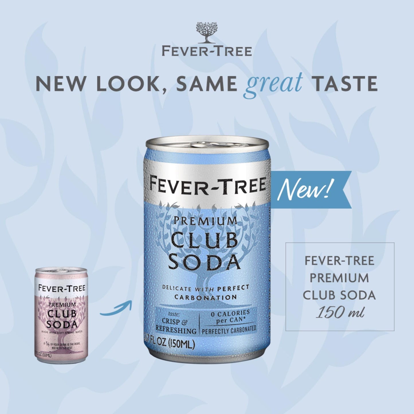 Fever Tree Club Soda Club Soda - Premium Quality Delicate With Perfect Carbonation - Refreshing Beverage For Cocktails & Mocktails. Naturally Sourced Ingredients, No Artificial Sweeteners Or Colors - 5.07 Fl Oz (Pack Of 24)(Packaging May Vary)