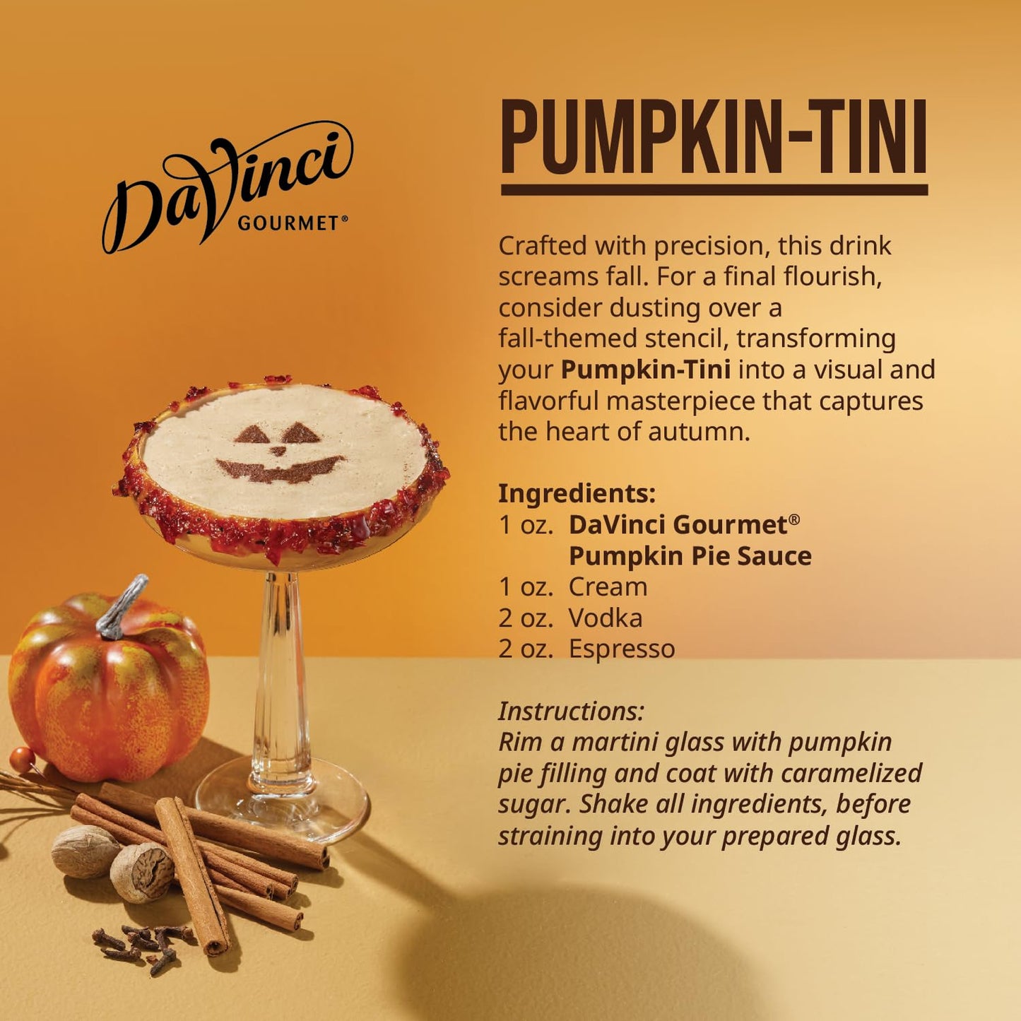 Davinci Gourmet Pumpkin Pie Sauce, 64 Fluid Ounces (Pack Of 1)