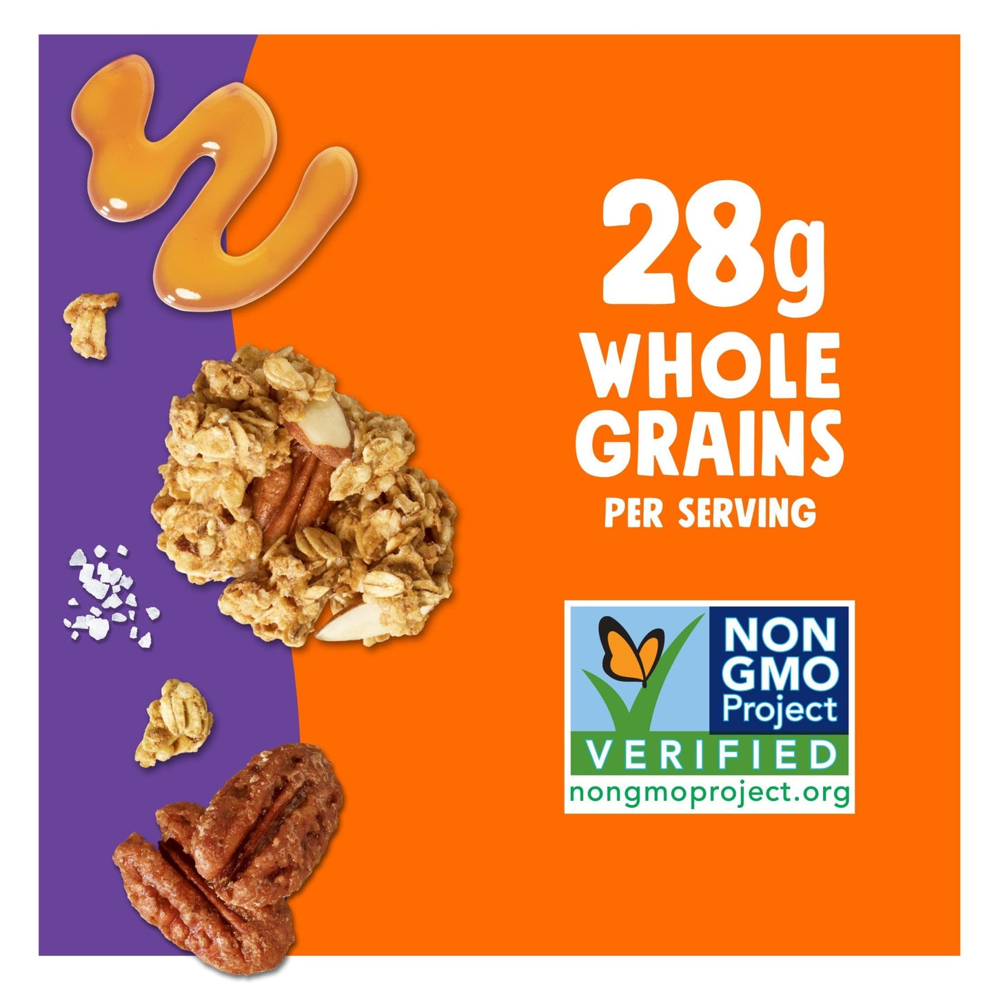 Bear Naked Granola Cereal, Whole Grain Granola, On-The-Go Snacks, Salted Caramel Crunch, 11Oz Bag (1 Bag)
