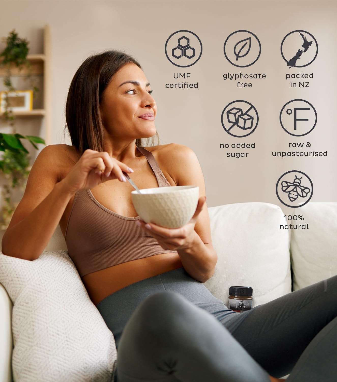 Steens Manuka Honey - MGO 515+ - Pure & Raw 100% Certified UMF 15+ Manuka Honey - Bottled and Sealed in New Zealand - 17.6 oz