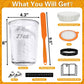 Polyhnia Sourdough Starter Jar, Wide Mouth Glass Kit For Easy Fermentation, Reusable 27 Oz Bread Baking Supplies For Bakery Lovers