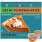 Double Donut Coffee Medium Roast Decaf Coffee Pods, Pumpkin Spice, 72 Count for Keurig K-Cup Machines