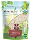 Food to Live Organic Arborio Rice, 4 Pounds Non-GMO, Short-Grain White Rice Variety, Superfino, Vegan, Kosher, Bulk. Creamy Text