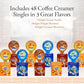 International Delight Coffee Creamers Liquid Non-Dairy Creamer Singles 3 Flavor Assortment (48) Coffee Creamer Singles For Home,